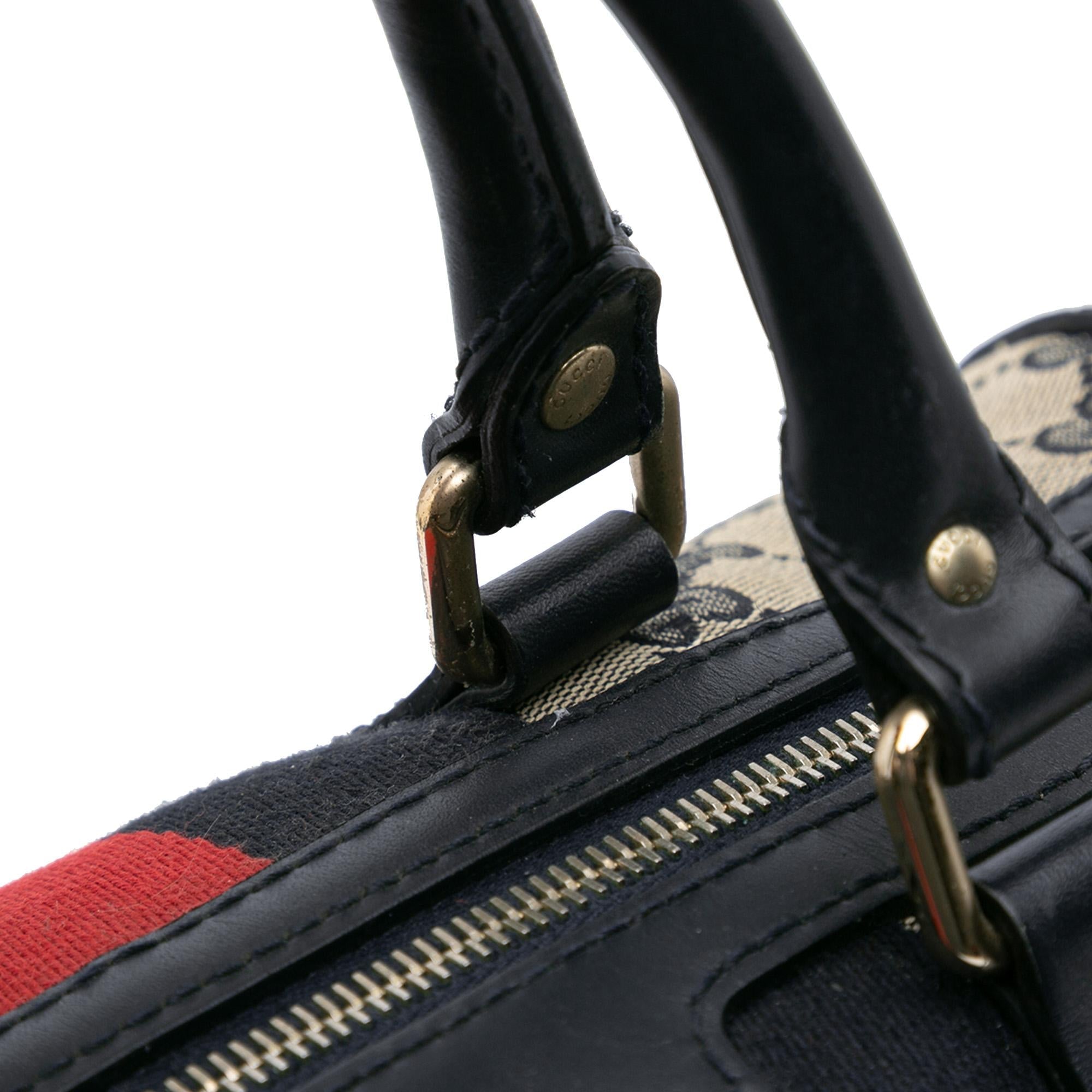 Gucci GG Canvas Web Boston