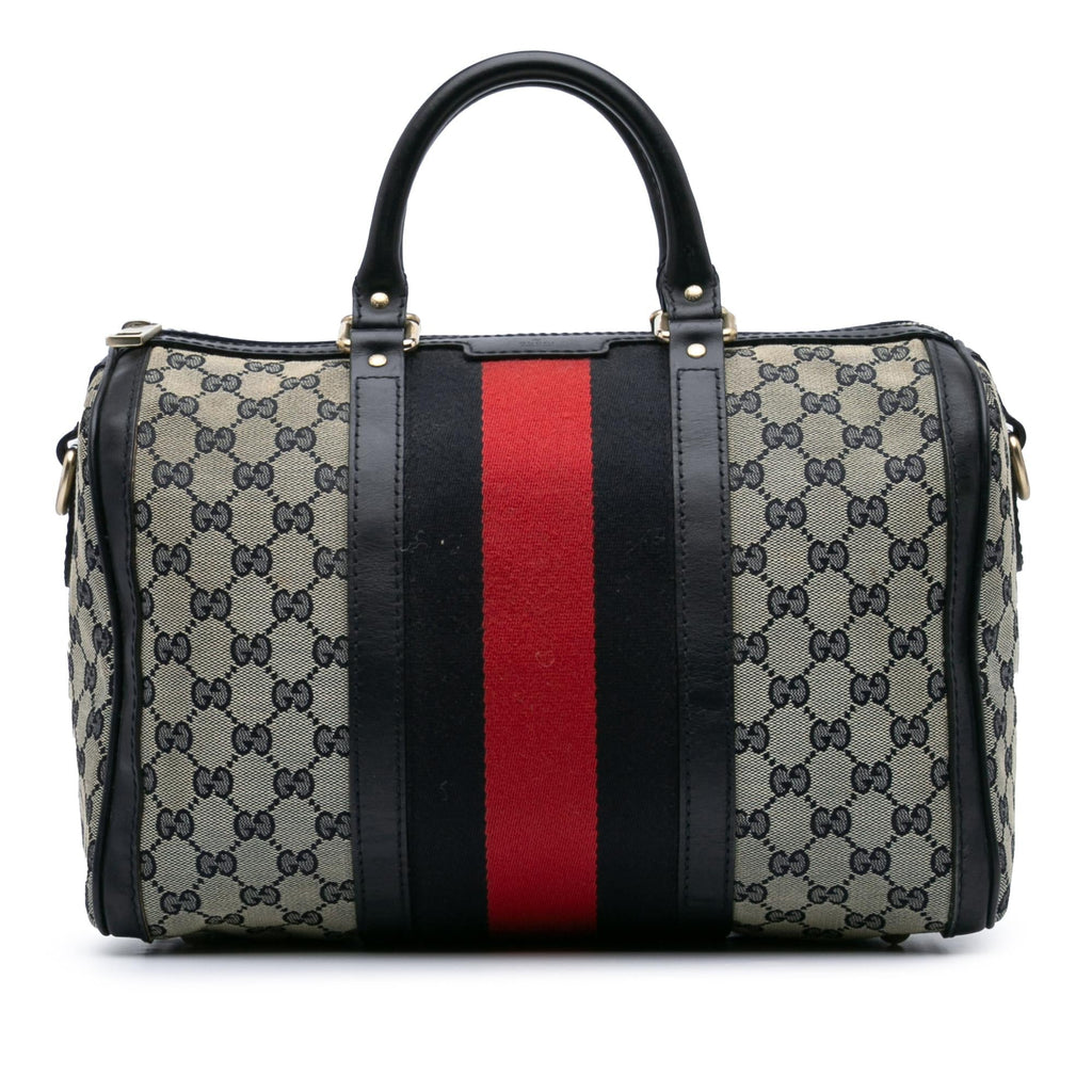 Gucci GG Canvas Web Boston