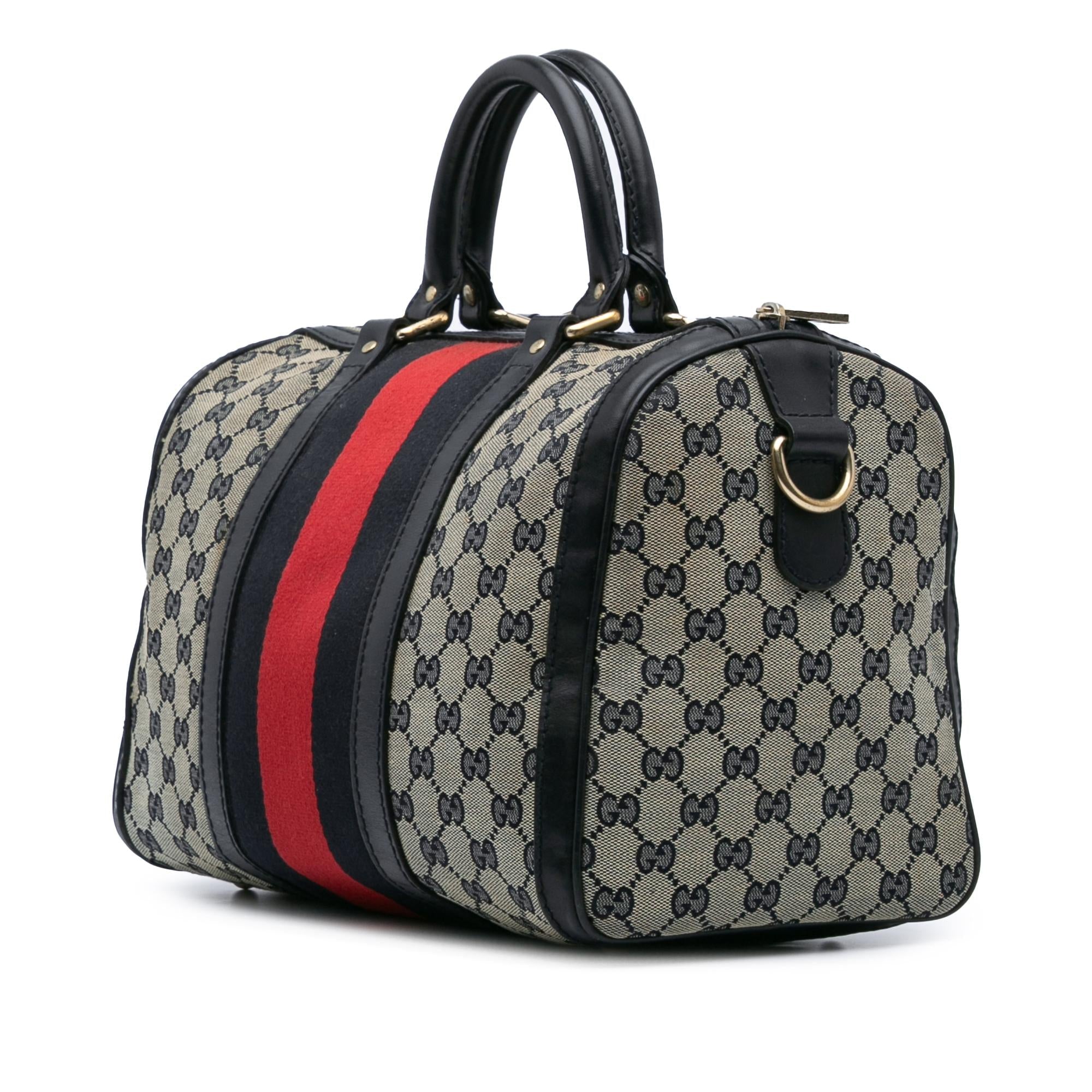 Gucci GG Canvas Web Boston