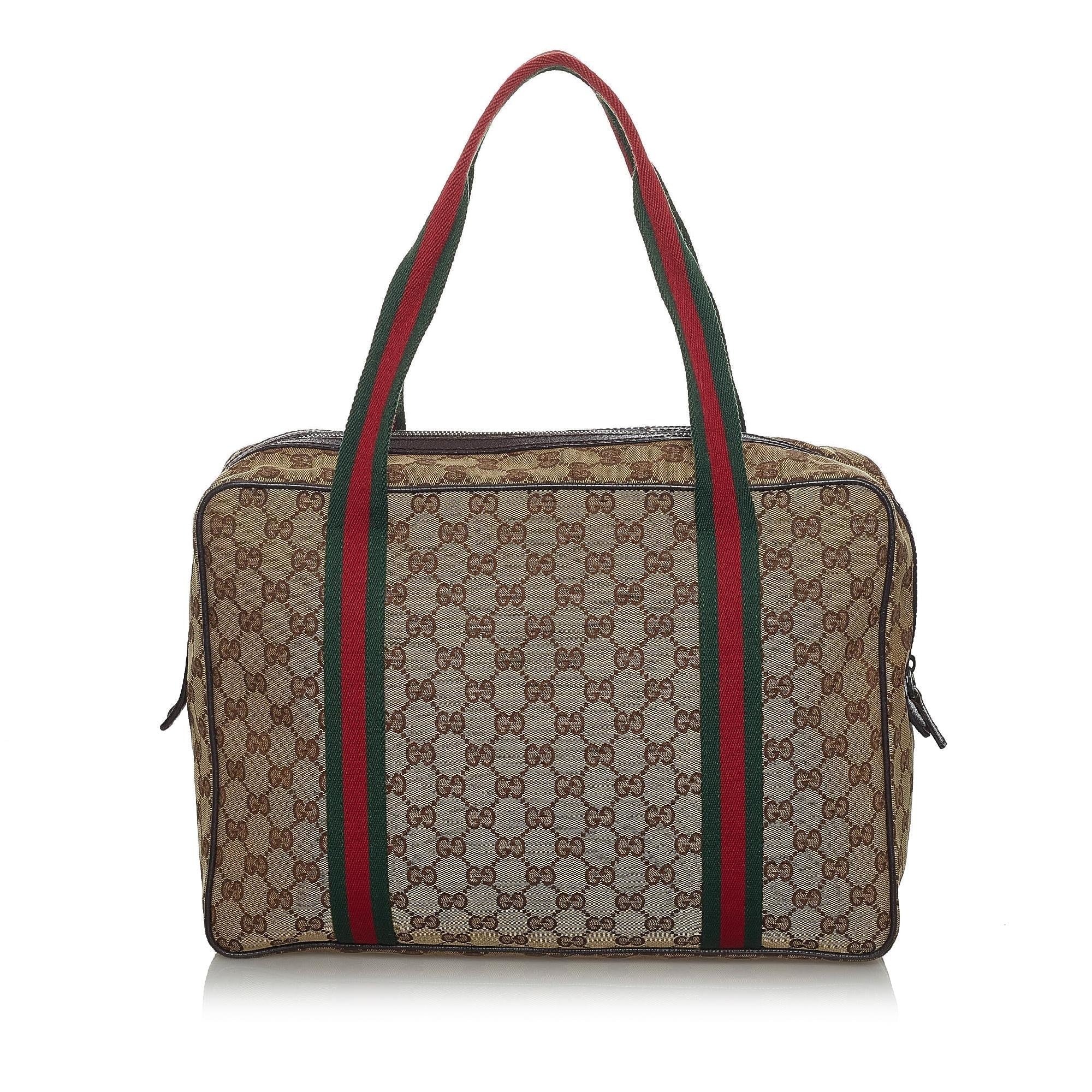 Gucci Gucci Canvas Web Business Bag (SHG-33948)