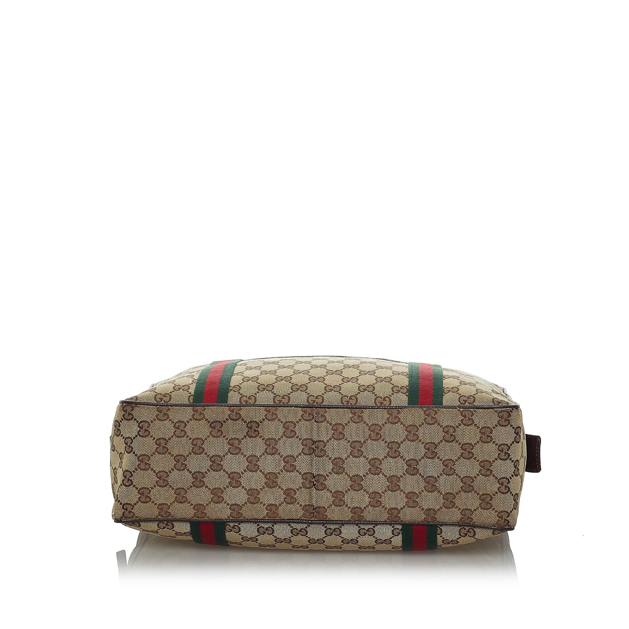 Gucci Gucci Canvas Web Business Bag (SHG-33948)