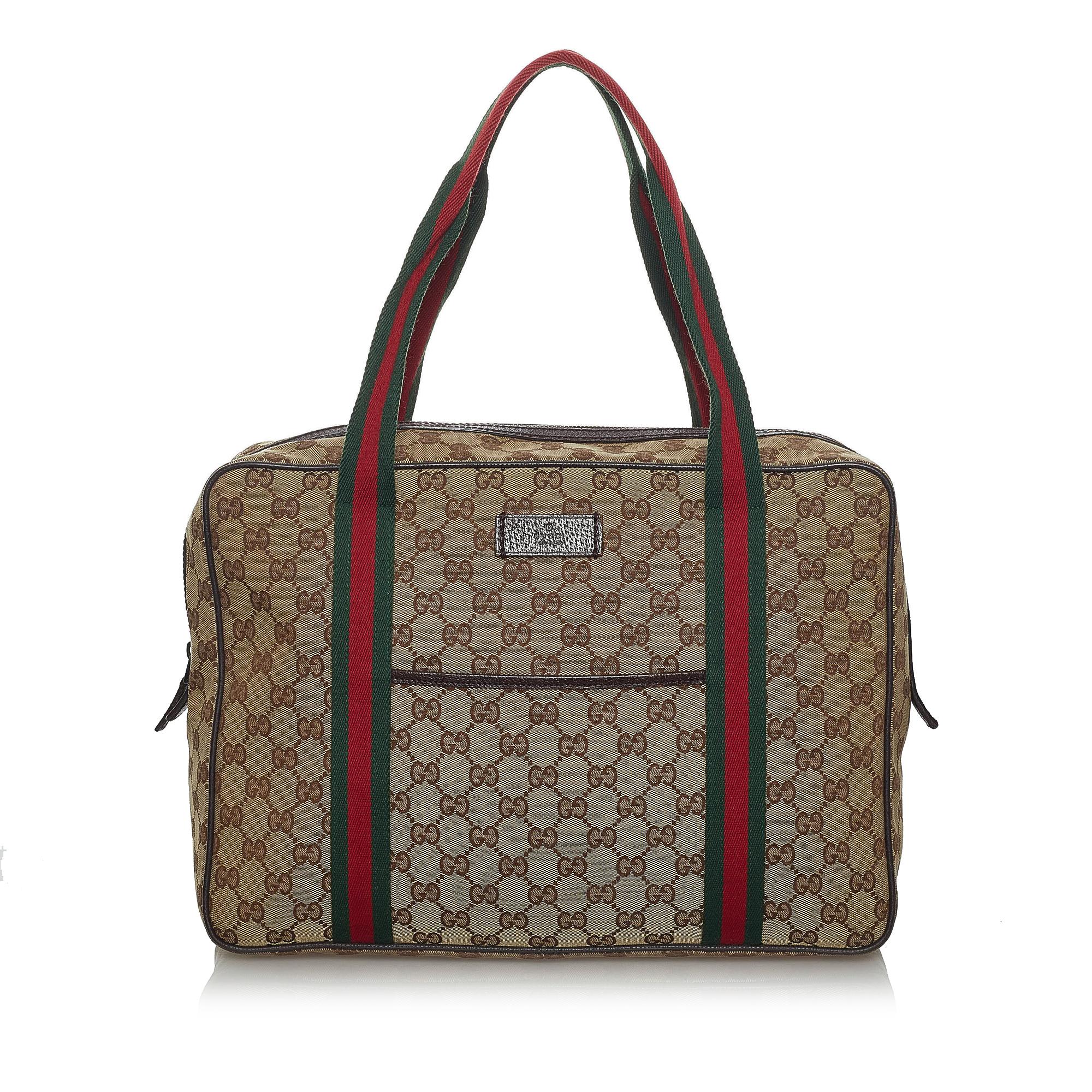 Gucci Gucci Canvas Web Business Bag (SHG-33948)