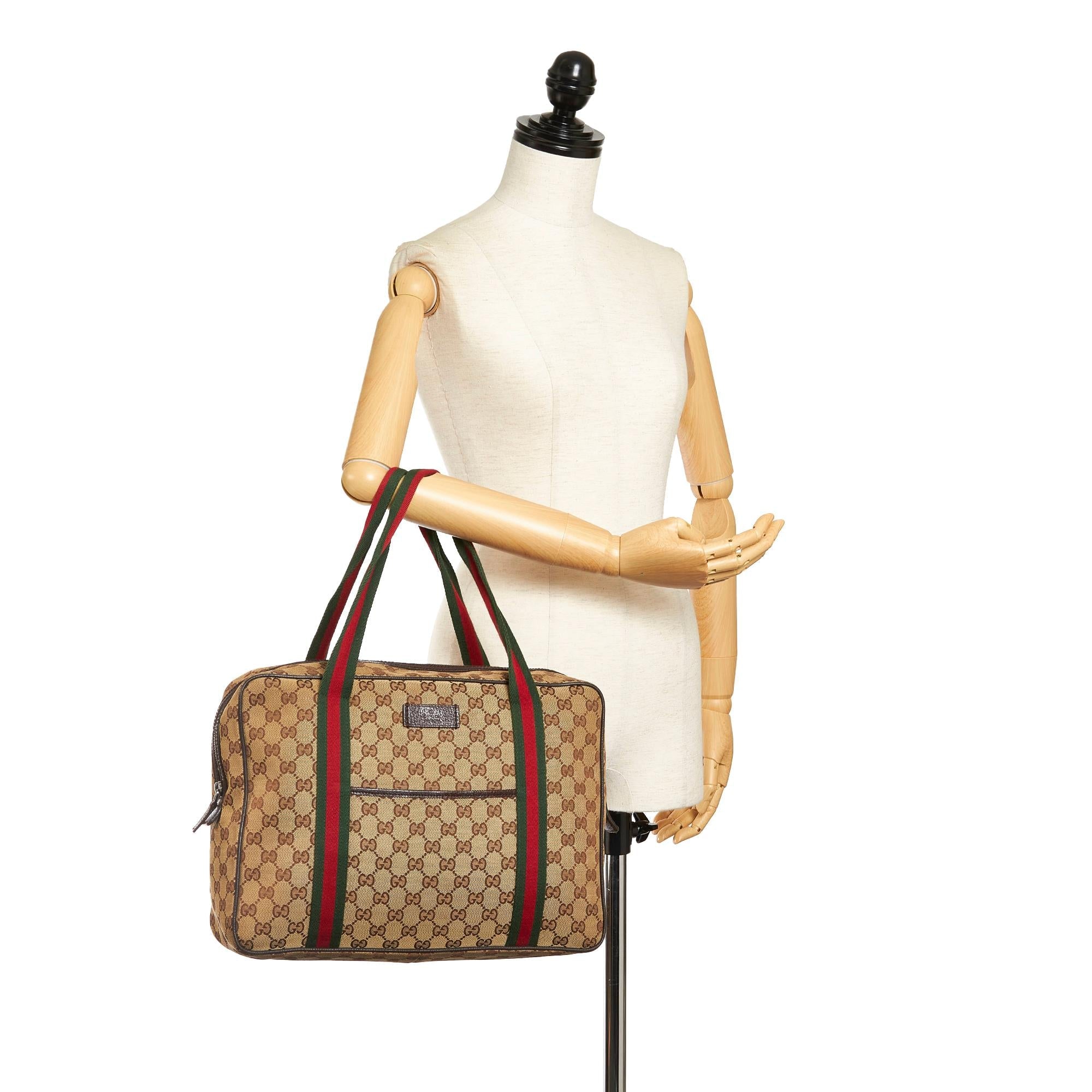 Gucci Gucci Canvas Web Business Bag (SHG-33948)