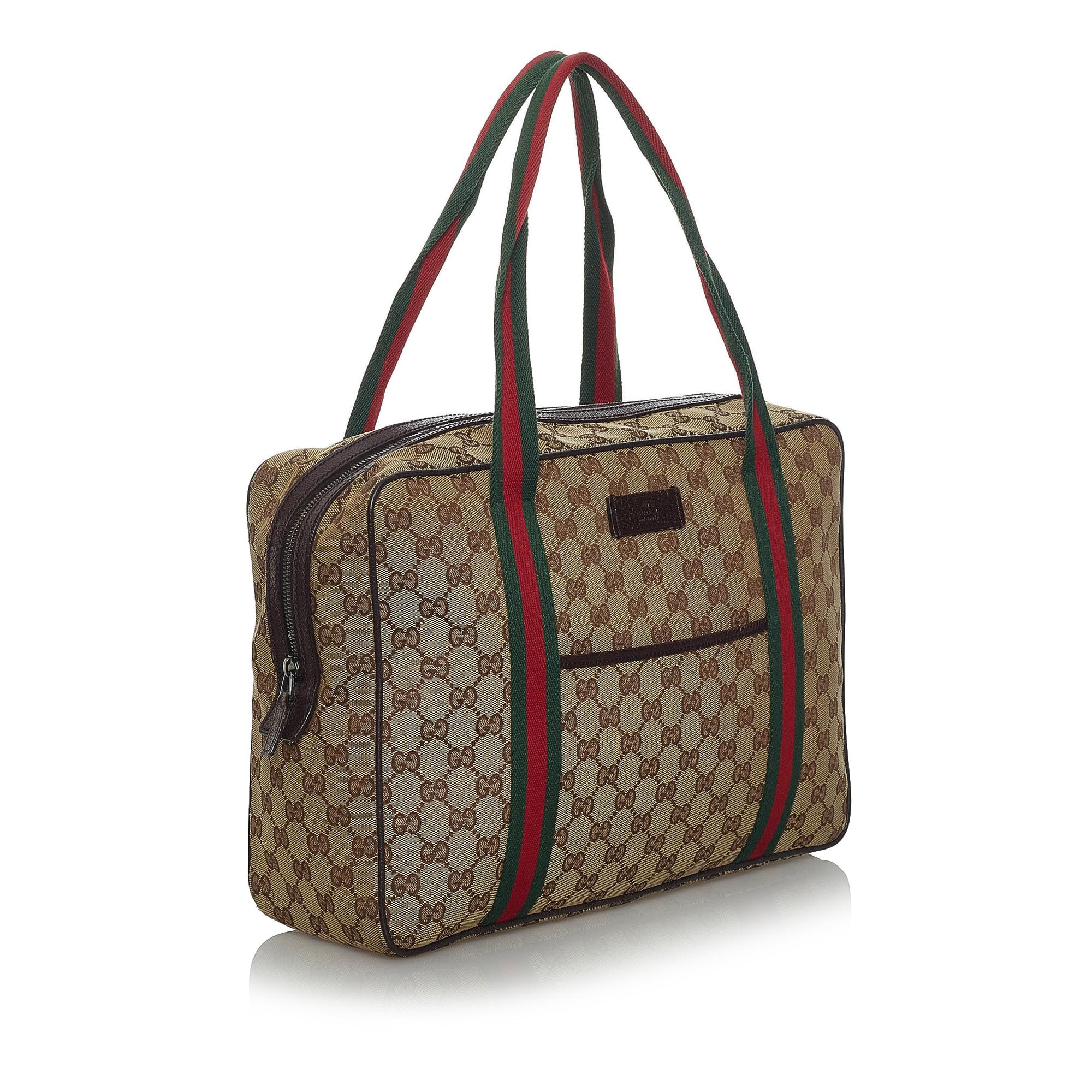 Gucci Gucci Canvas Web Business Bag (SHG-33948)