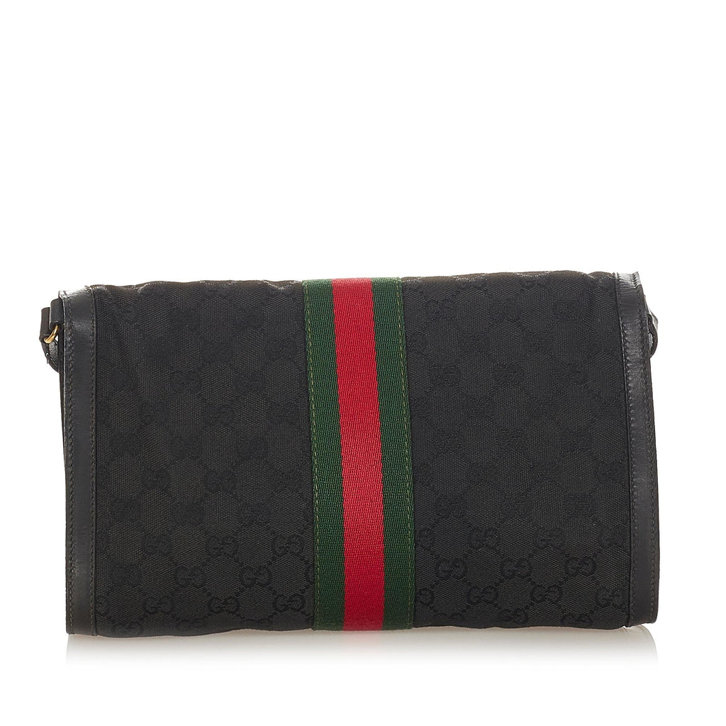 Gucci Gucci Canvas Web Crossbody Bag (SHG-23753)