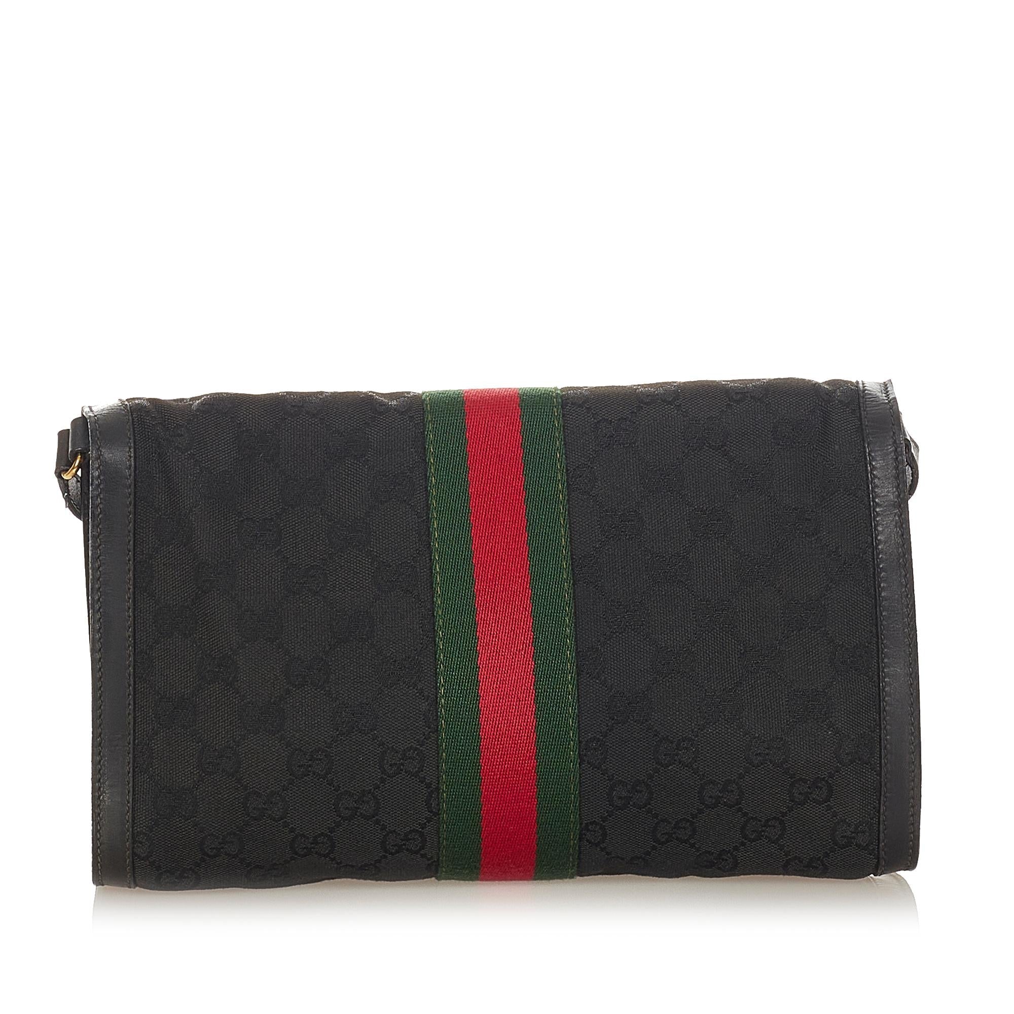 Gucci Gucci Canvas Web Crossbody Bag (SHG-23753)