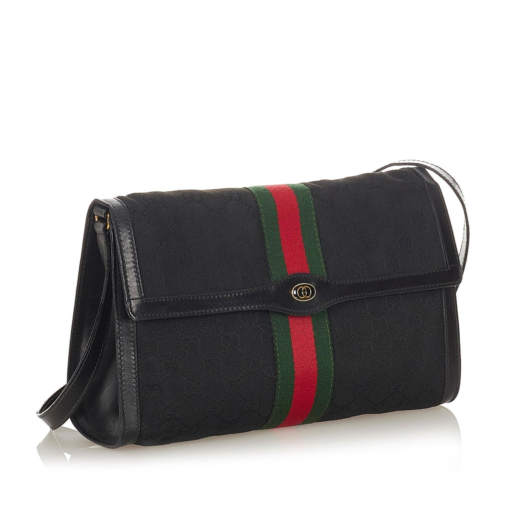 Gucci Gucci Canvas Web Crossbody Bag (SHG-23753)