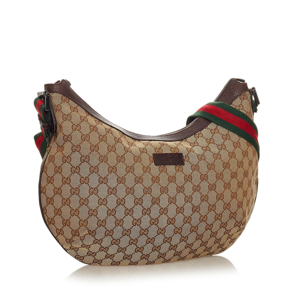 Gucci Gucci Canvas Web Crossbody Bag (SHG-27205)