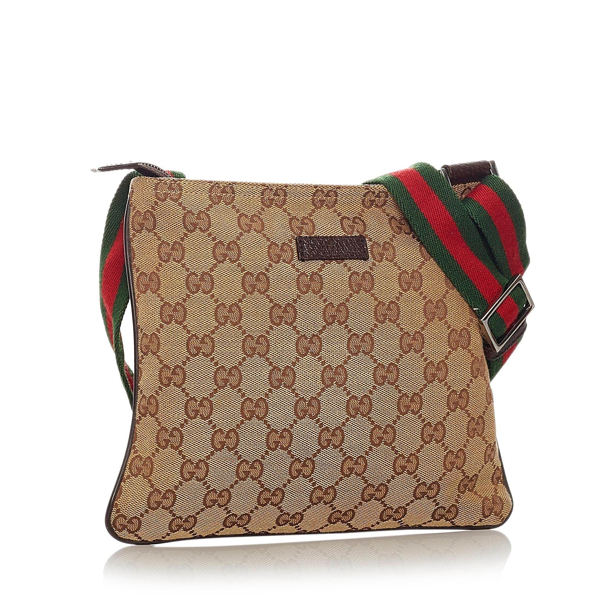 Gucci Gucci Canvas Web Crossbody Bag (SHG-27575)