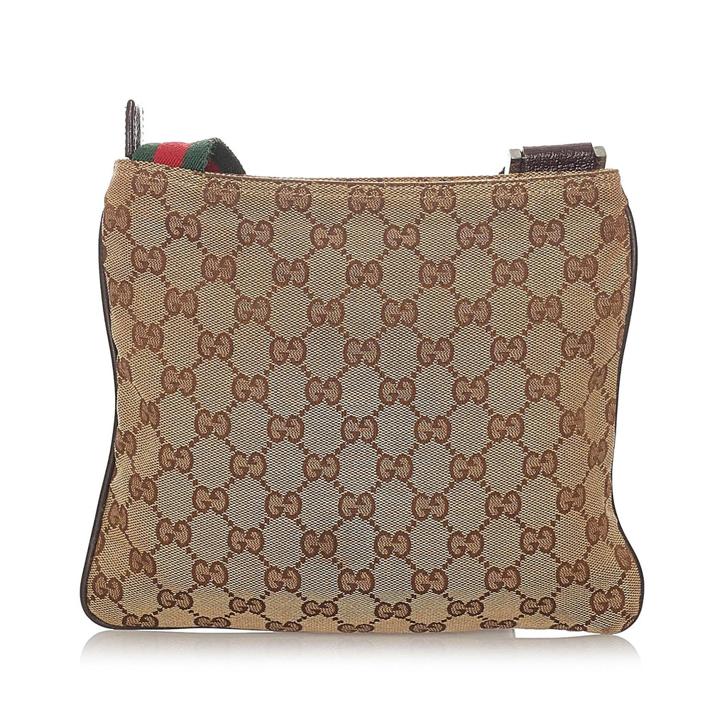 Gucci Gucci Canvas Web Crossbody Bag (SHG-27859)