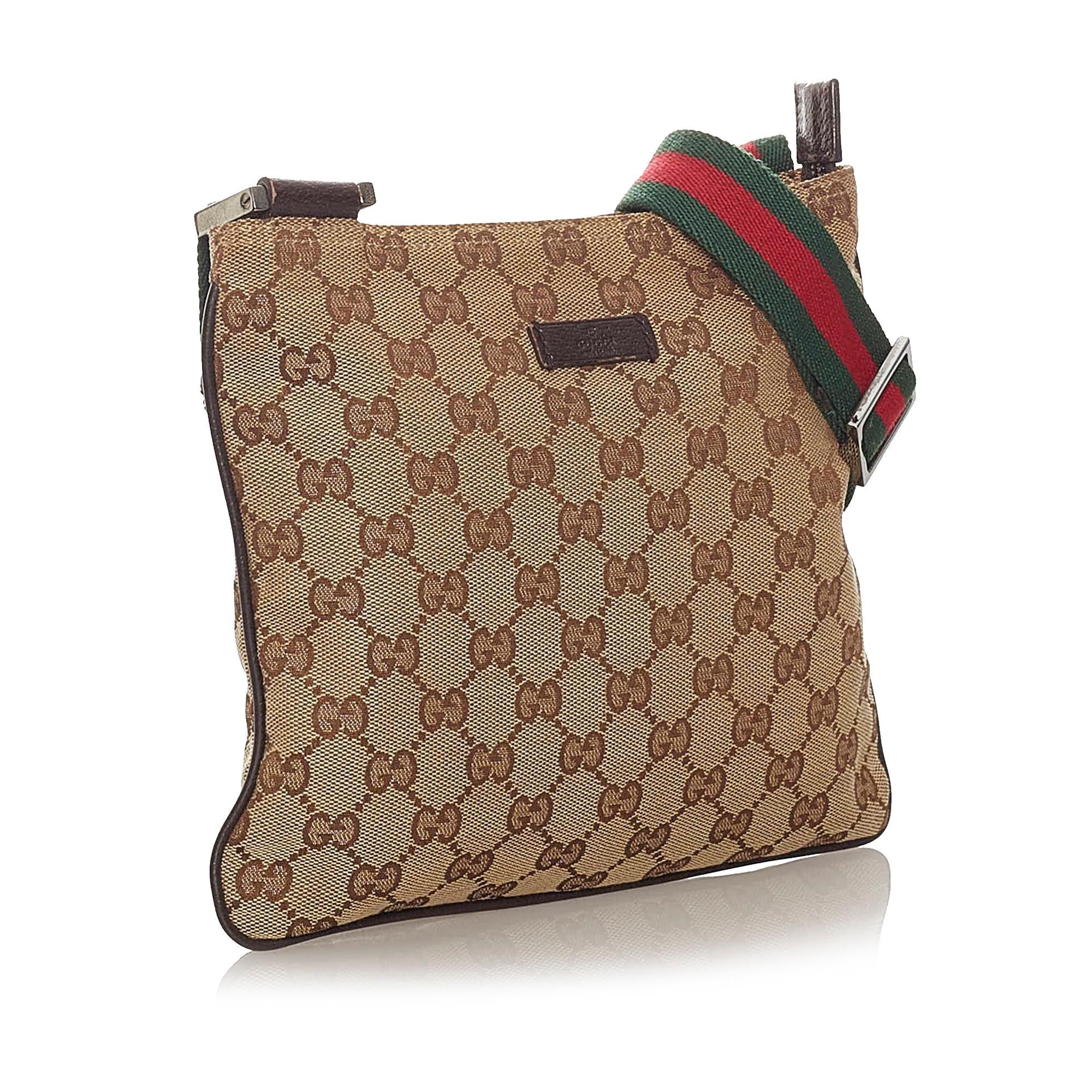 Gucci Gucci Canvas Web Crossbody Bag (SHG-27859)