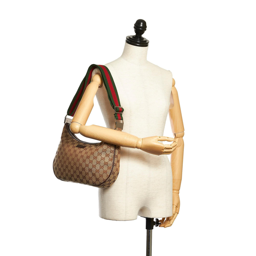 Gucci Gucci Canvas Web Crossbody Bag (SHG-30475)