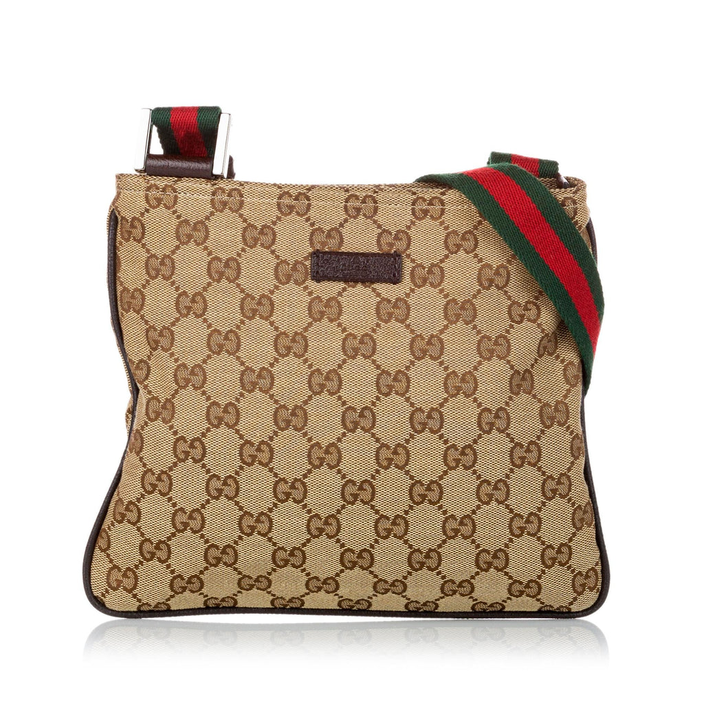 Gucci Gucci Canvas Web Crossbody Bag (SHG-30989)