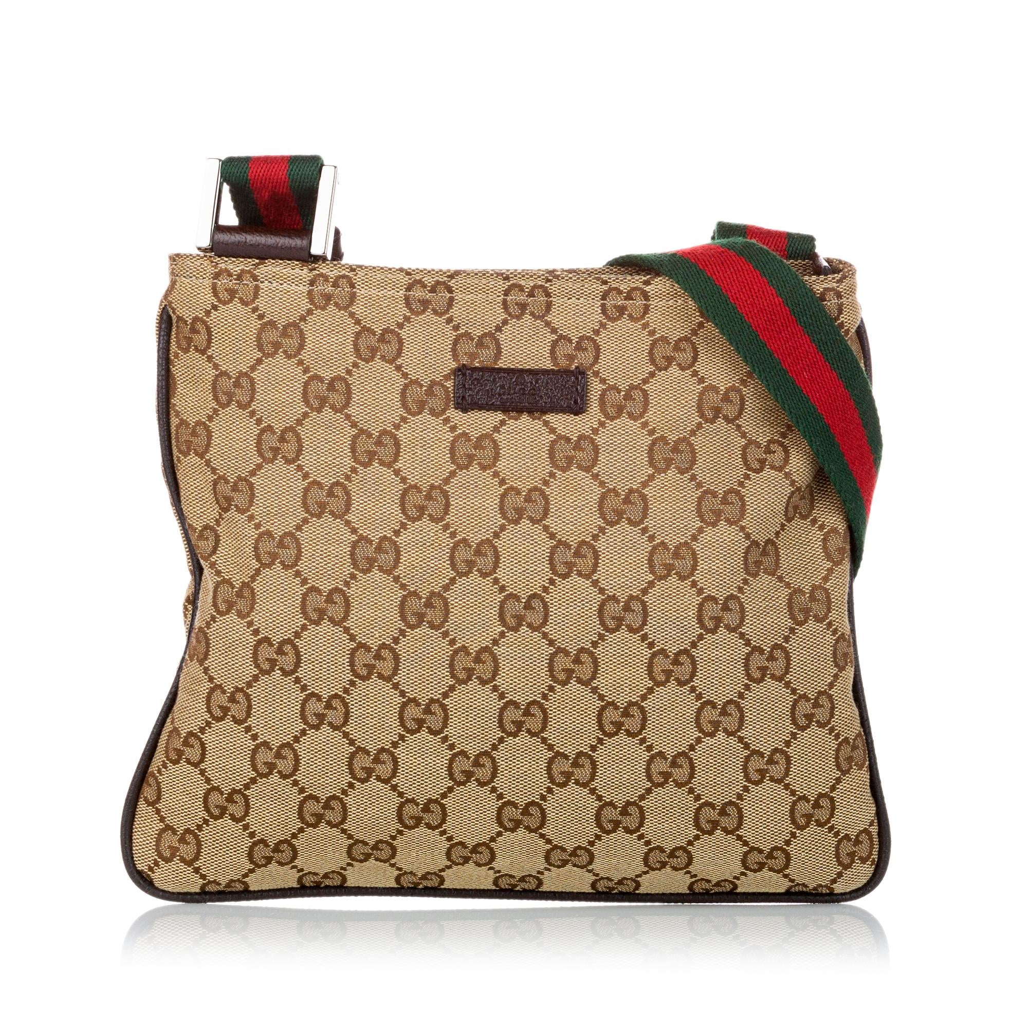Gucci Gucci Canvas Web Crossbody Bag (SHG-30989)