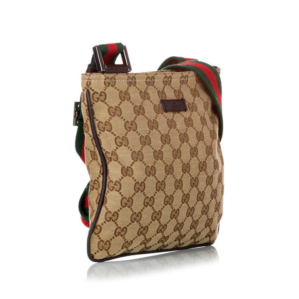 Gucci Gucci Canvas Web Crossbody Bag (SHG-30989)