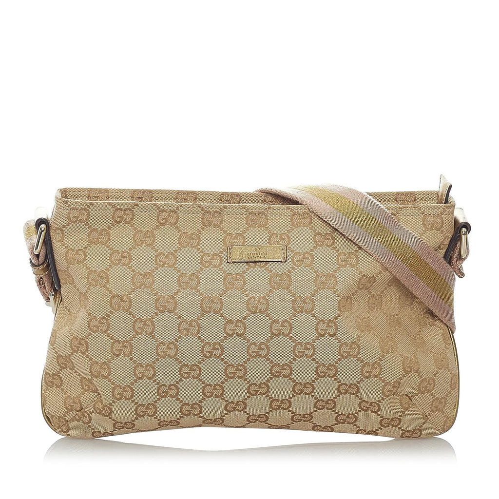 Gucci Gucci Canvas Web Crossbody Bag (SHG-32662)
