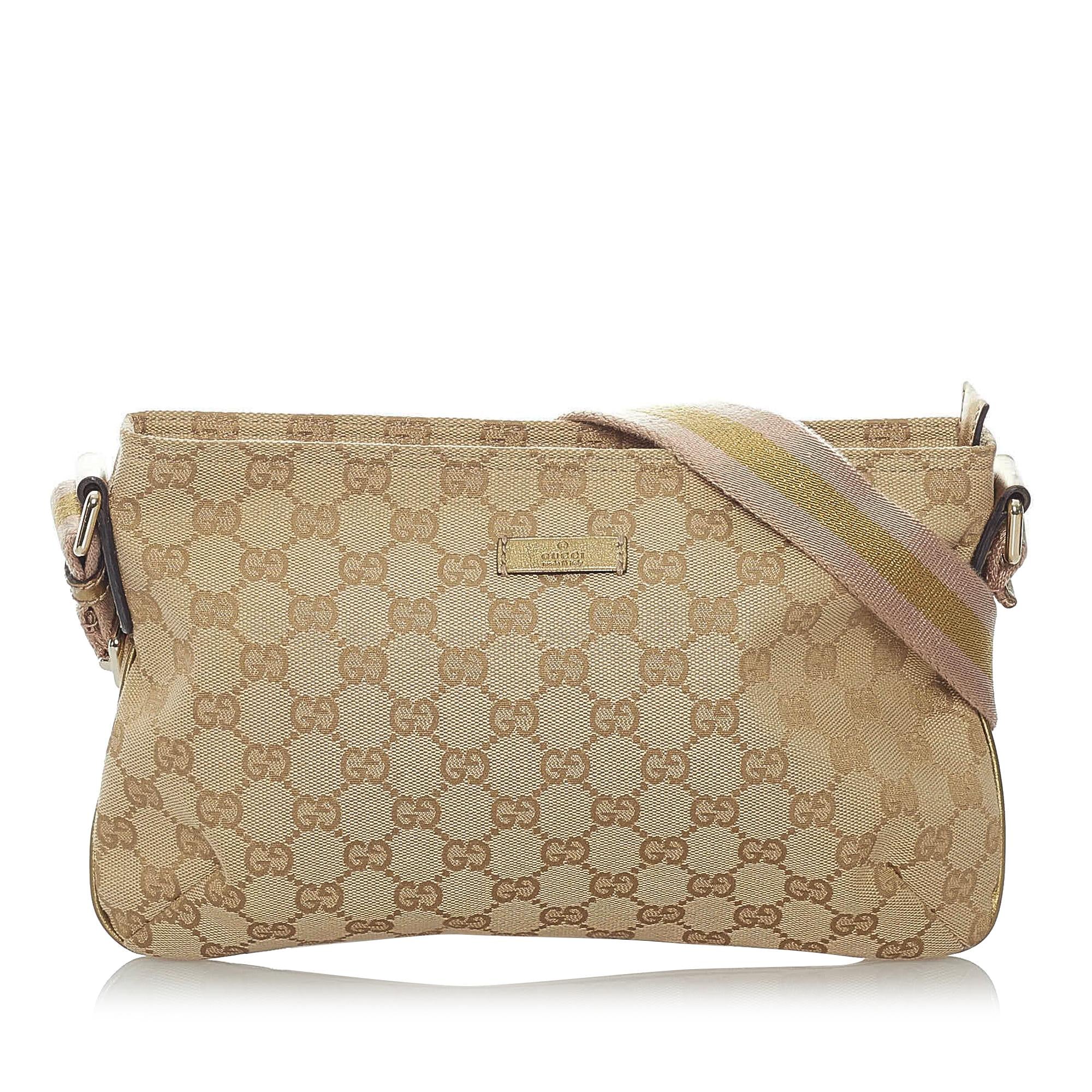 Gucci Gucci Canvas Web Crossbody Bag (SHG-32662)
