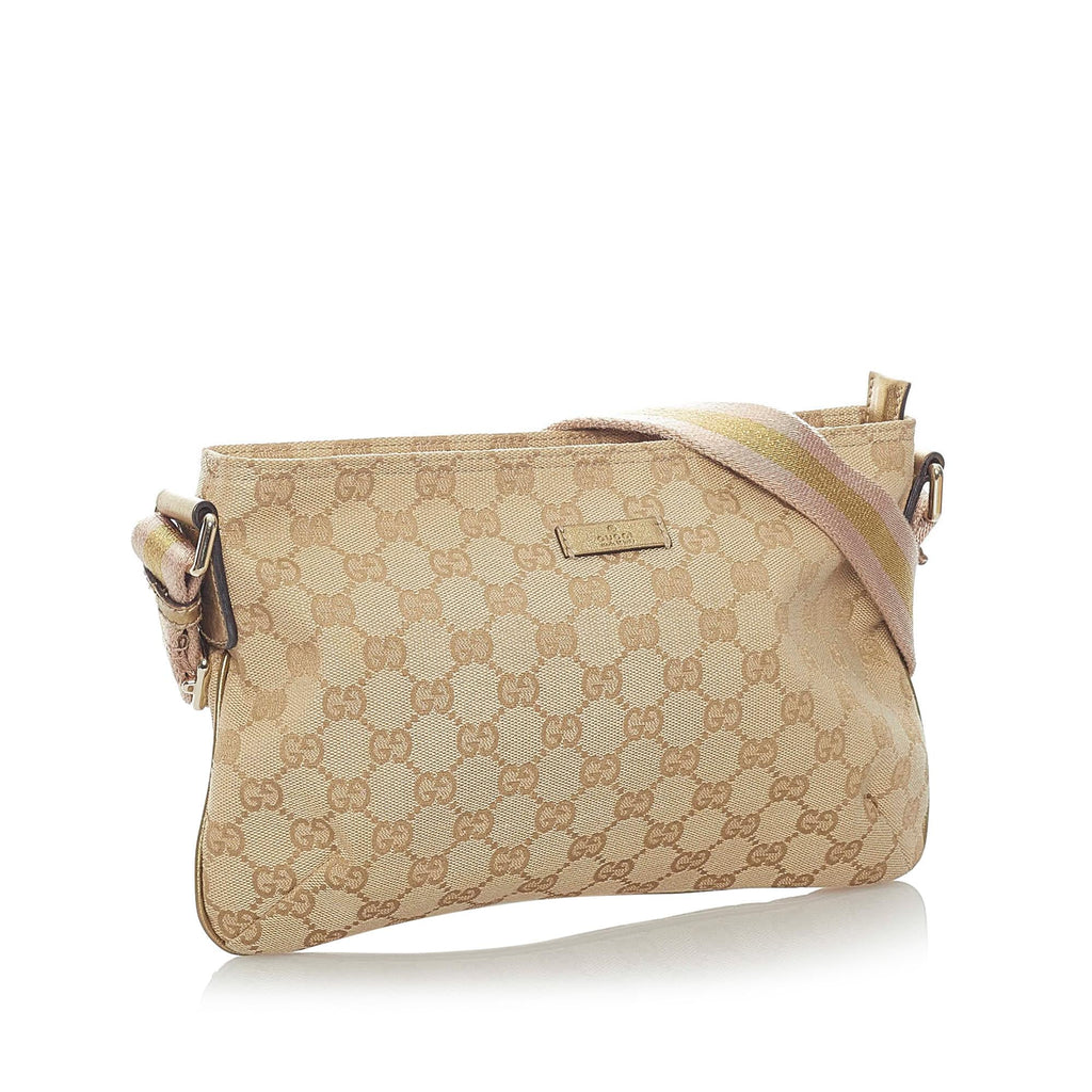 Gucci Gucci Canvas Web Crossbody Bag (SHG-32662)