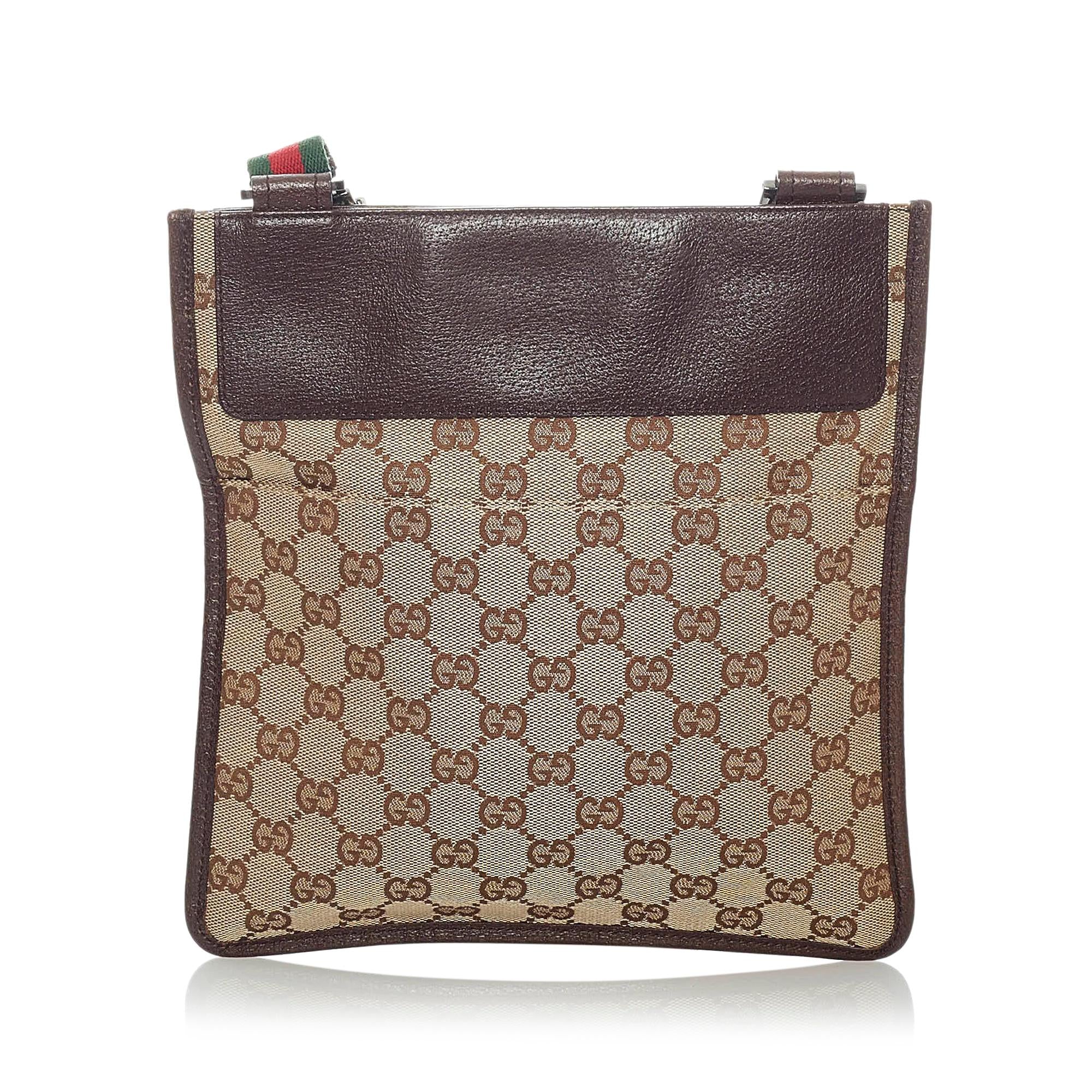 Gucci Gucci Canvas Web Crossbody Bag (SHG-32732)