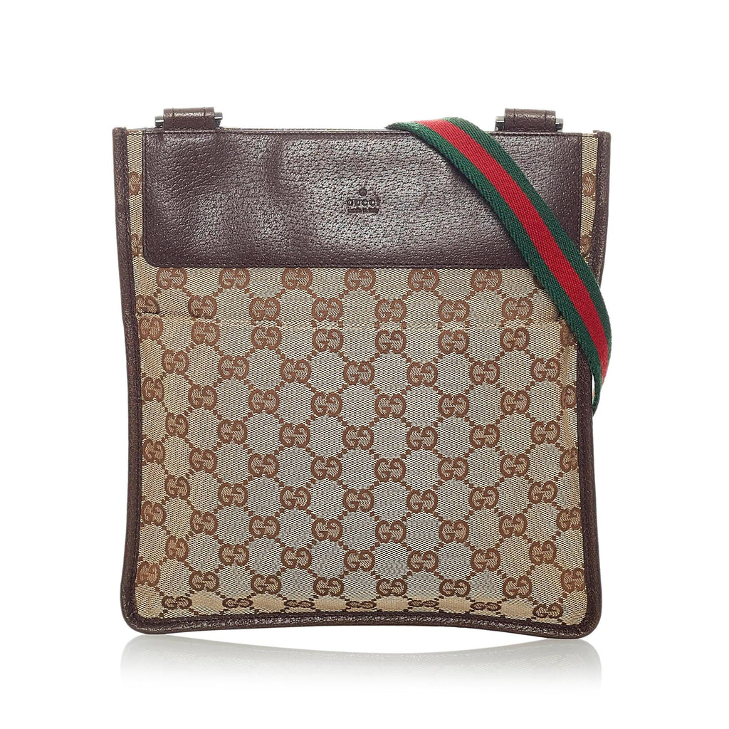 Gucci Gucci Canvas Web Crossbody Bag (SHG-32732)