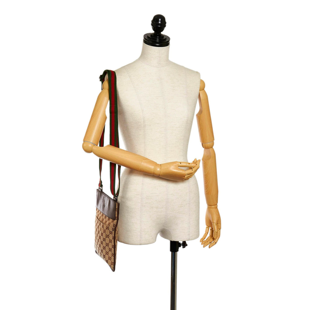 Gucci Gucci Canvas Web Crossbody Bag (SHG-32732)