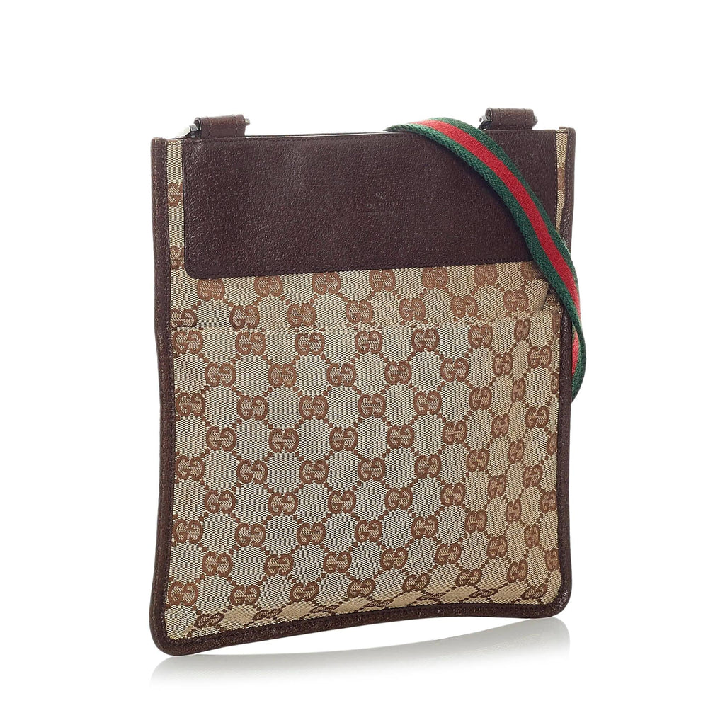 Gucci Gucci Canvas Web Crossbody Bag (SHG-32732)