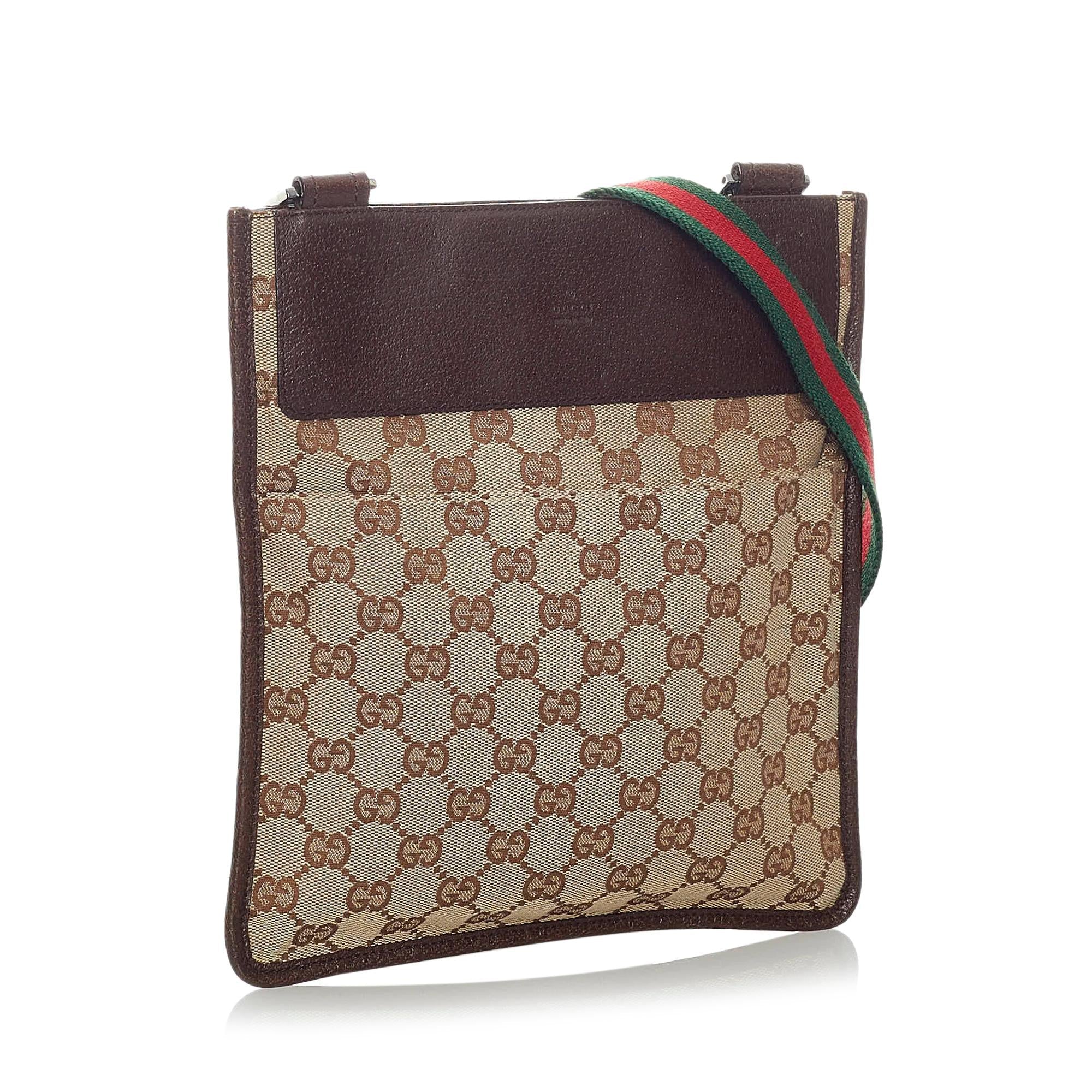 Gucci Gucci Canvas Web Crossbody Bag (SHG-32732)