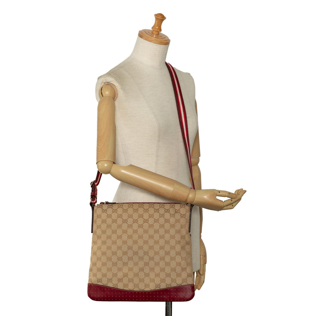 Gucci GG Canvas Web Crossbody (SHG-6C15R6)