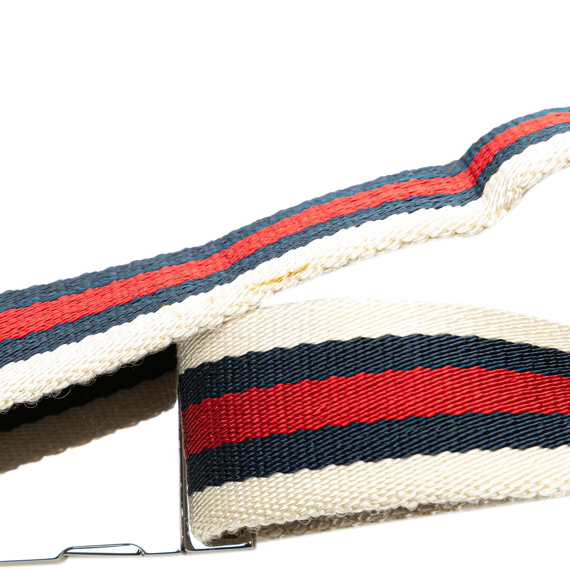 Gucci GG Canvas Web Double Pocket Belt Bag (SHG-C9Tytb)