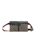 Gucci GG Canvas Web Double Pocket Belt Bag (SHG-C9Tytb)