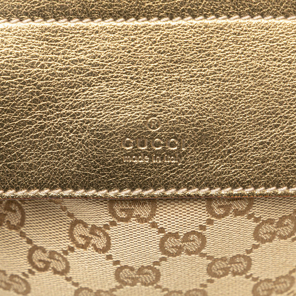 Gucci GG Canvas Web Double Pocket Belt Bag