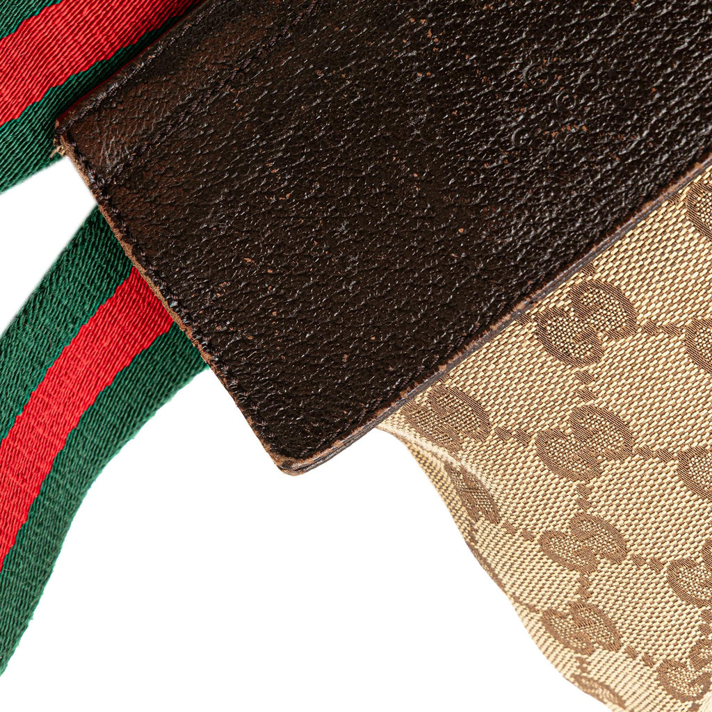 Gucci GG Canvas Web Double Pocket Belt Bag