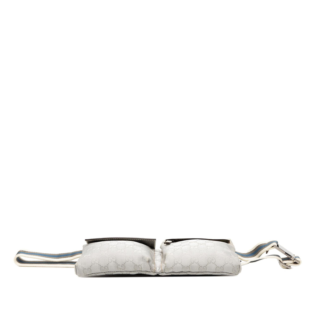 Gucci GG Canvas Web Double Pocket Belt Bag