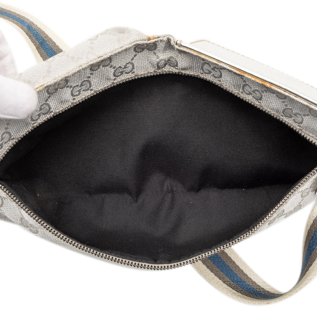Gucci GG Canvas Web Double Pocket Belt Bag