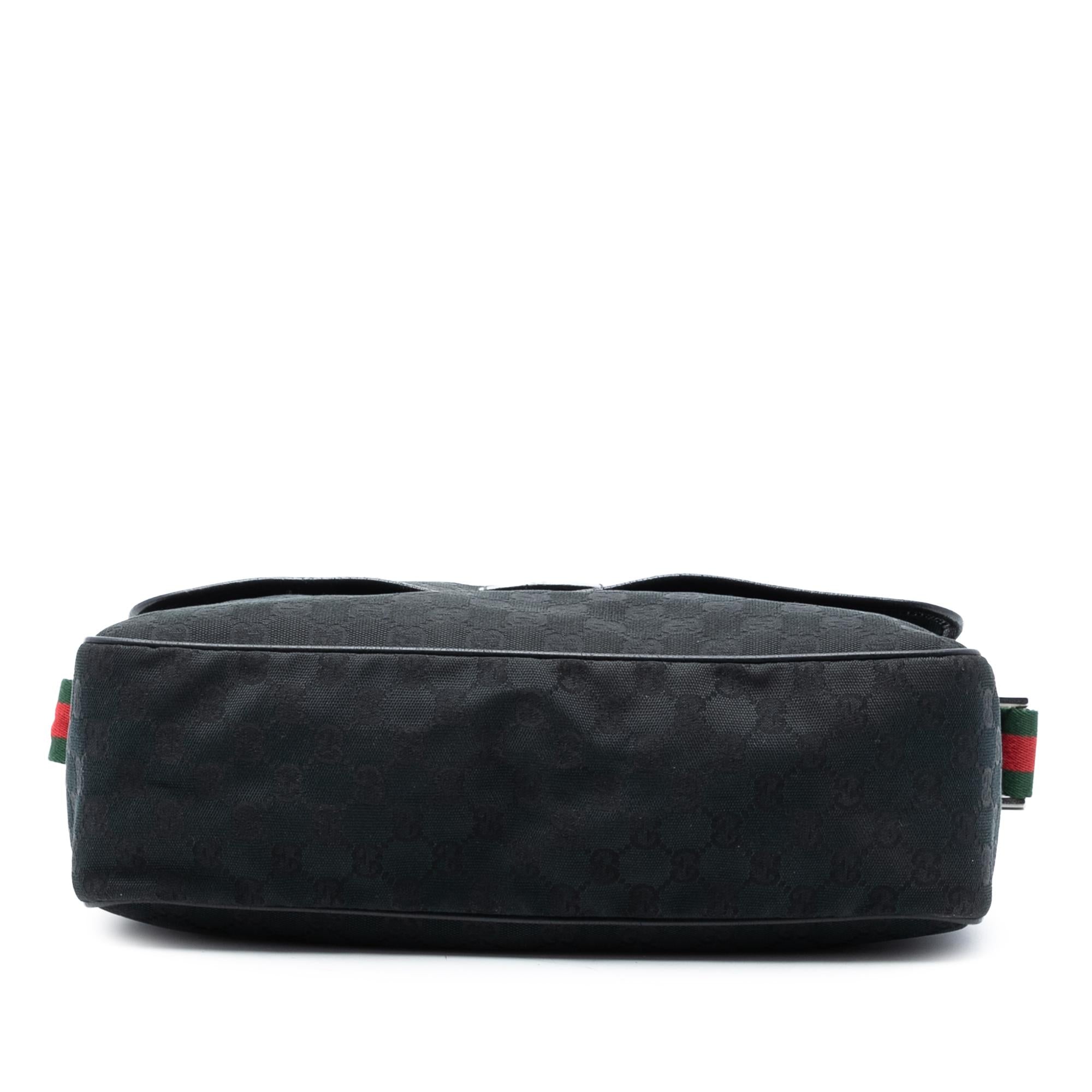 Gucci GG Canvas Web Flap MessLBger Bag