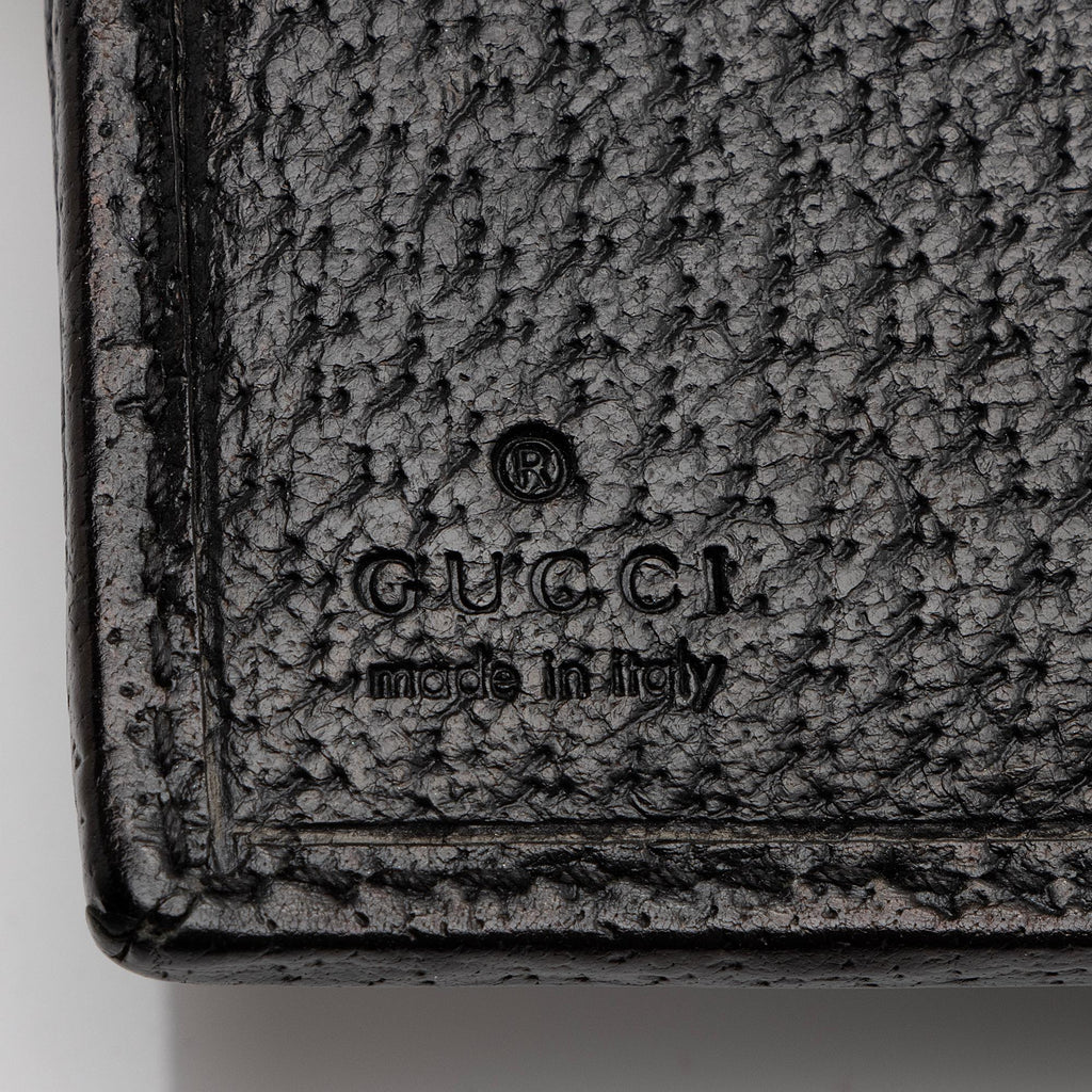 Gucci GG Canvas Web French Wallet (SHF-23107)