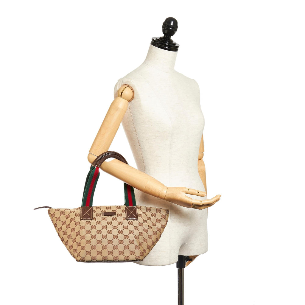 Gucci Gucci Canvas Web Handbag (SHG-27475)