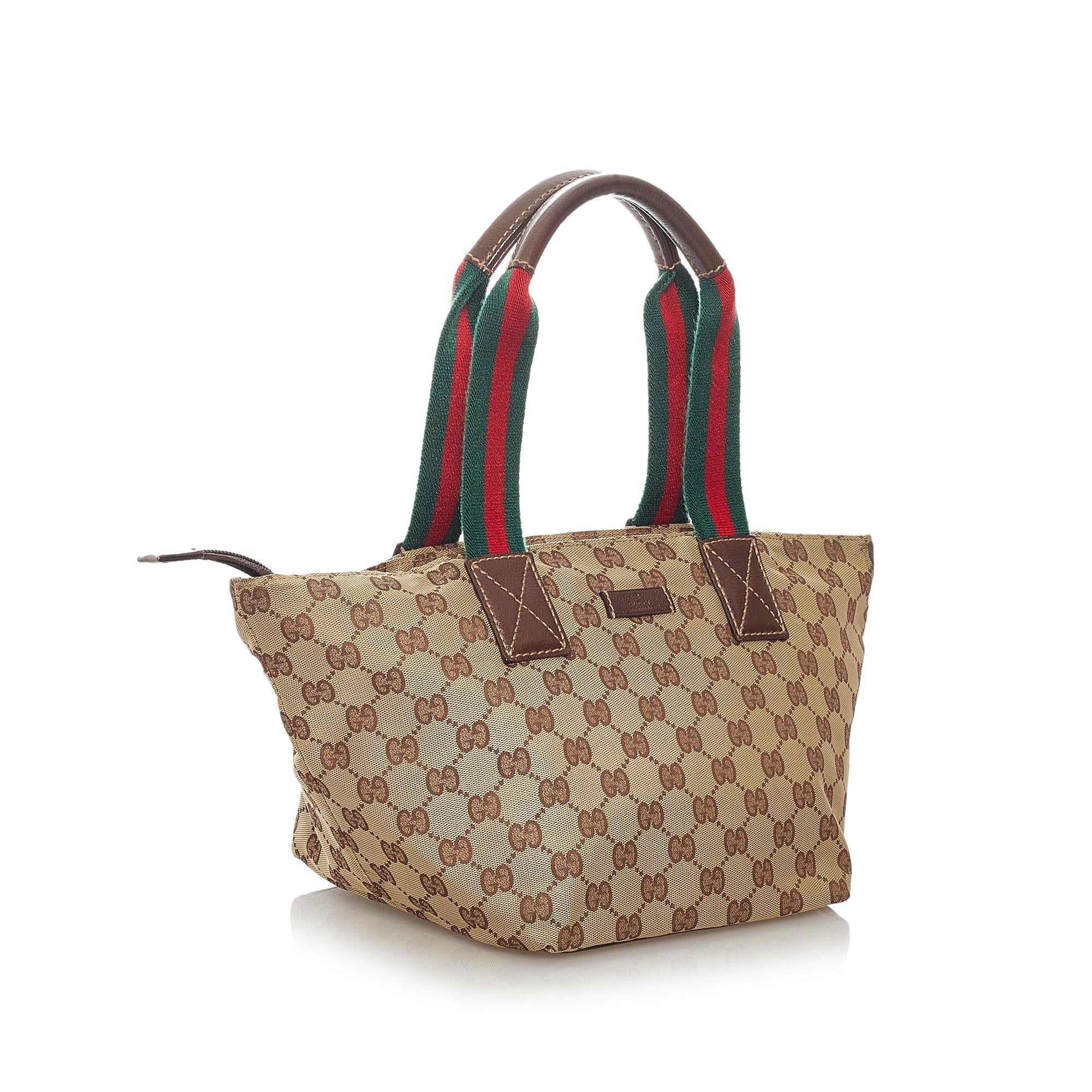 Gucci Gucci Canvas Web Handbag (SHG-27475)
