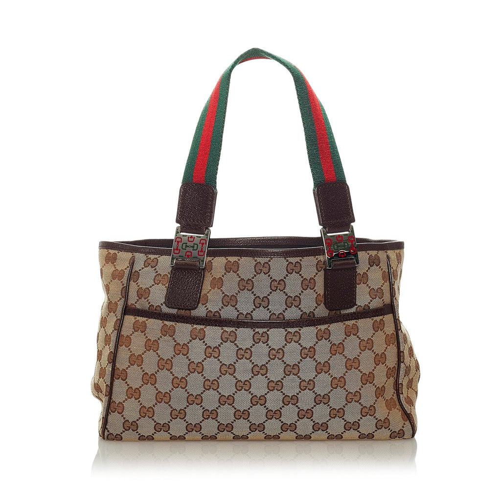 Gucci Gucci Canvas Web Handbag (SHG-29367)