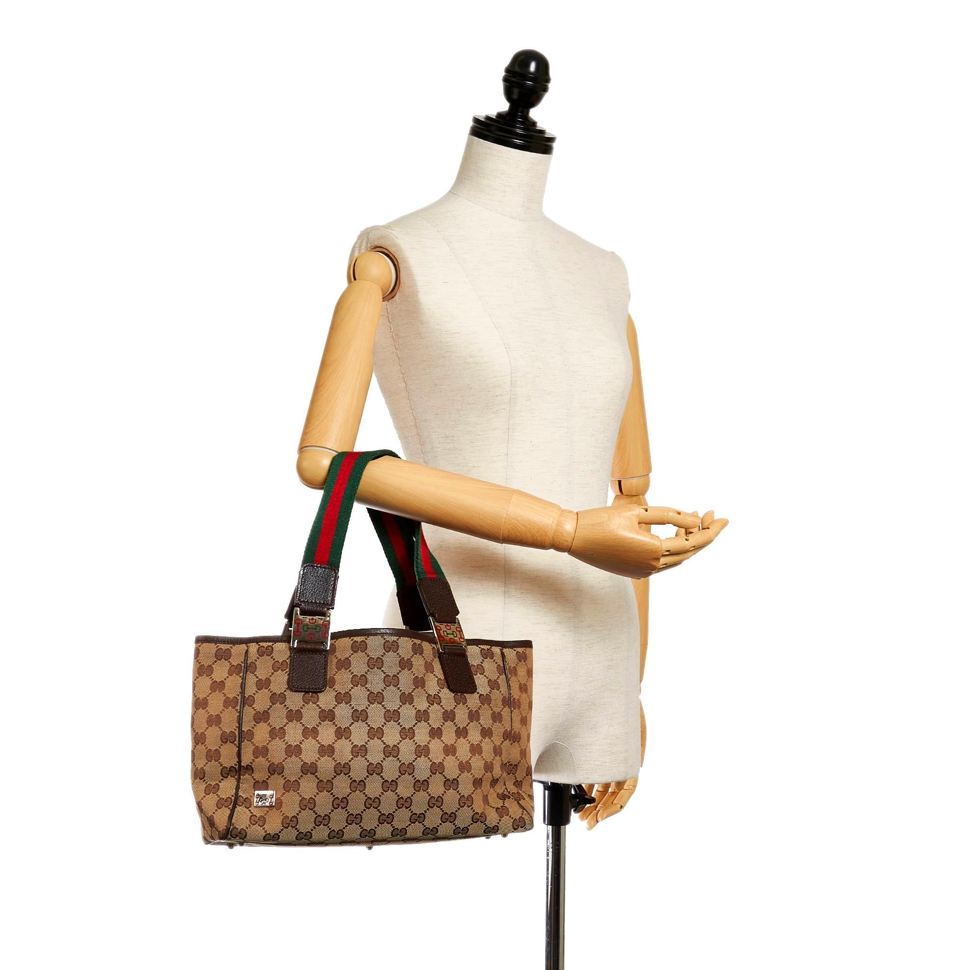 Gucci Gucci Canvas Web Handbag (SHG-29367)