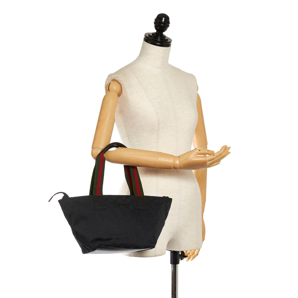 Gucci Gucci Canvas Web Handbag (SHG-33014)