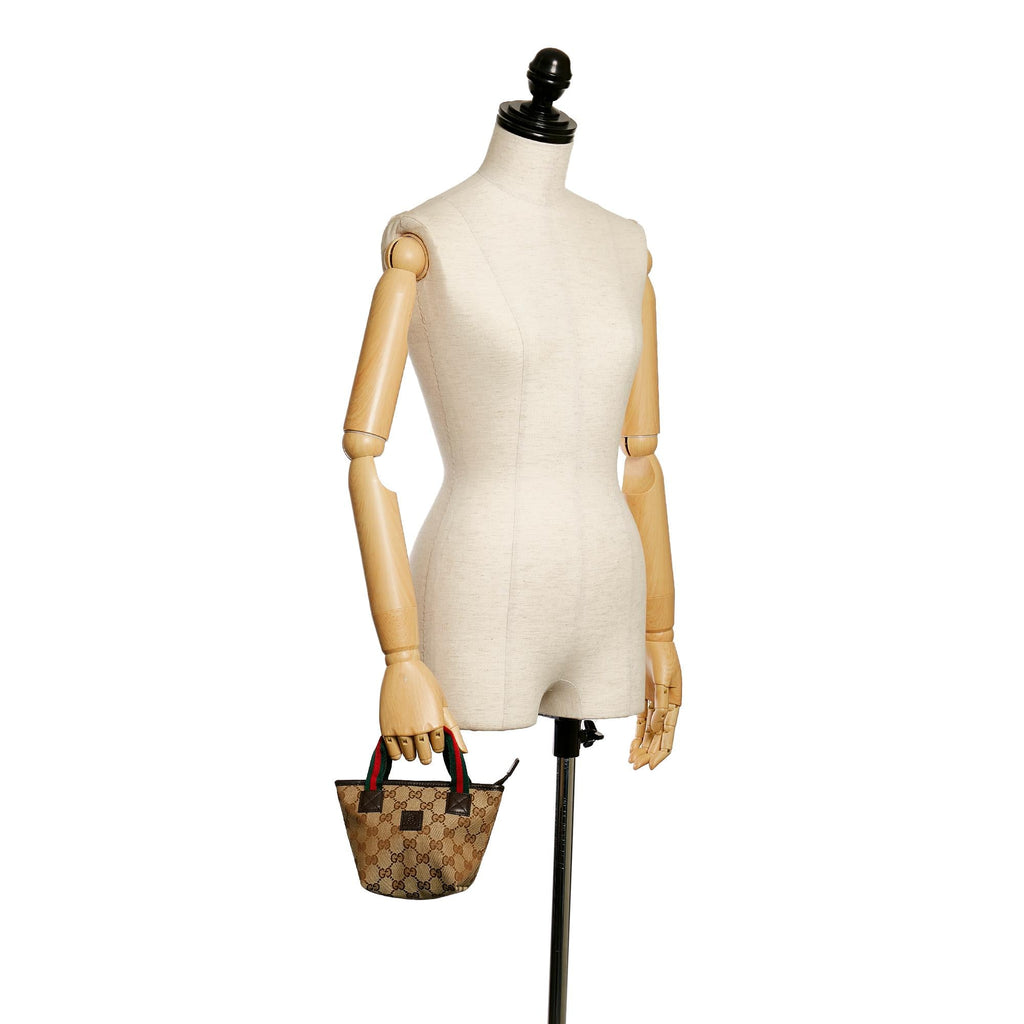 Gucci Gucci Canvas Web Handbag (SHG-34116)