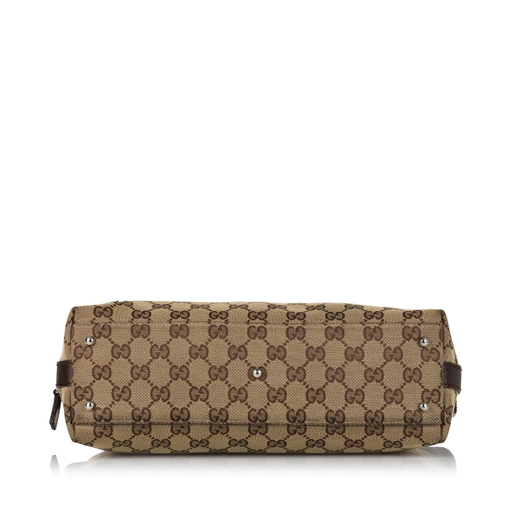 Gucci GG Canvas Web Handbag (SHG-34424)