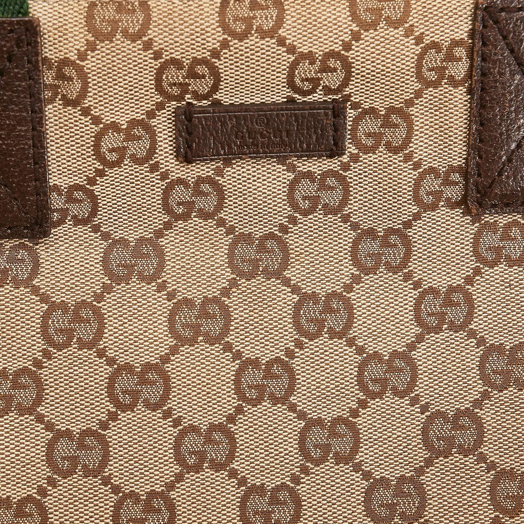 Gucci GG Canvas Web Handbag (SHG-35590)