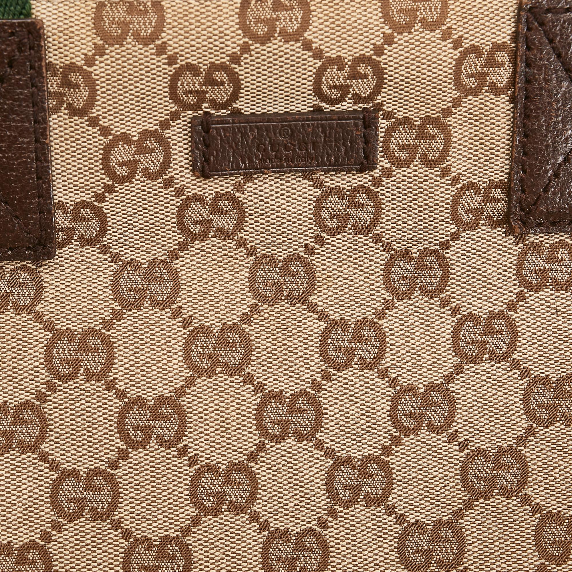 Gucci GG Canvas Web Handbag (SHG-35590)