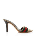 Gucci GG Canvas Web Hysteria Slide Sandals - Size 7 / 37 (SHF-g5YmqX)