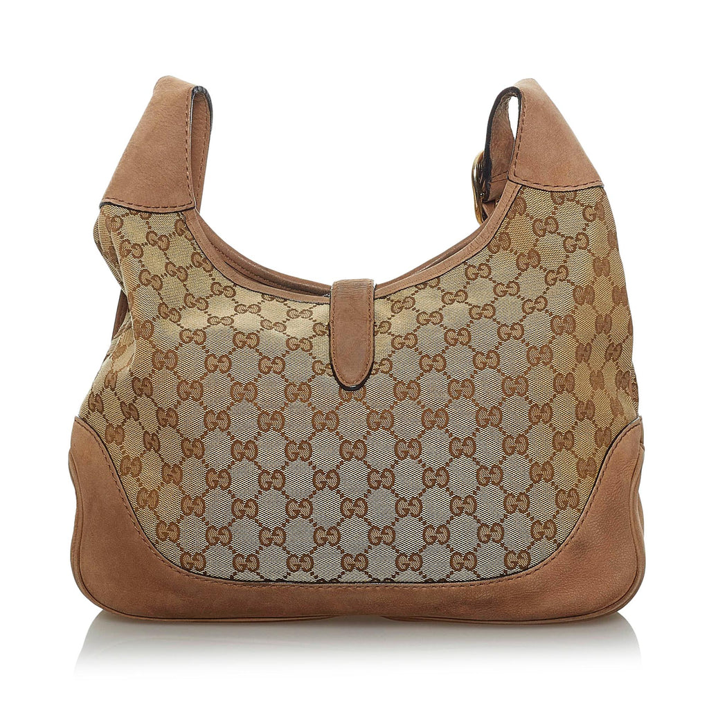 Gucci Gucci Canvas Web Jackie Crossbody Bag (SHG-33893)