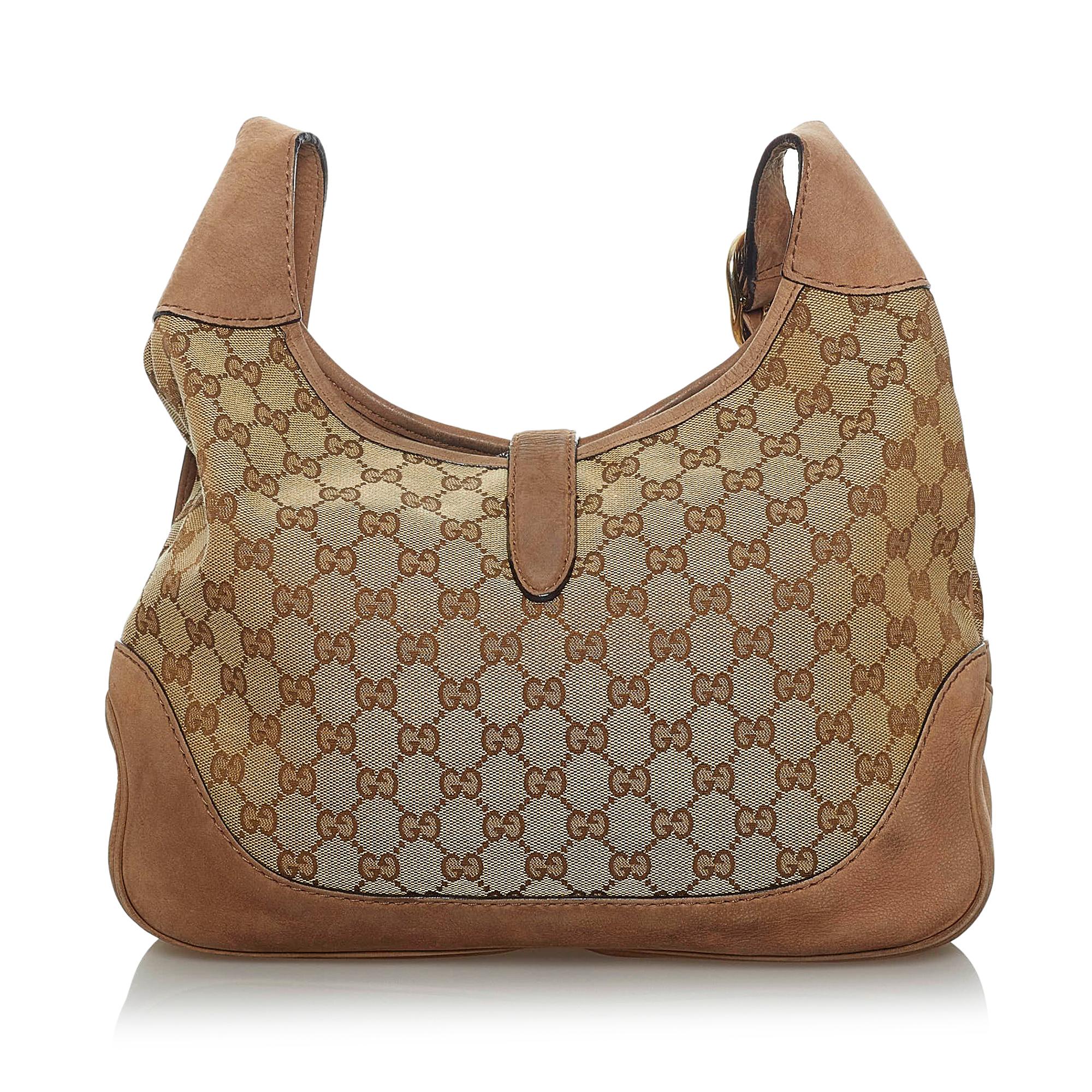 Gucci Gucci Canvas Web Jackie Crossbody Bag (SHG-33893)