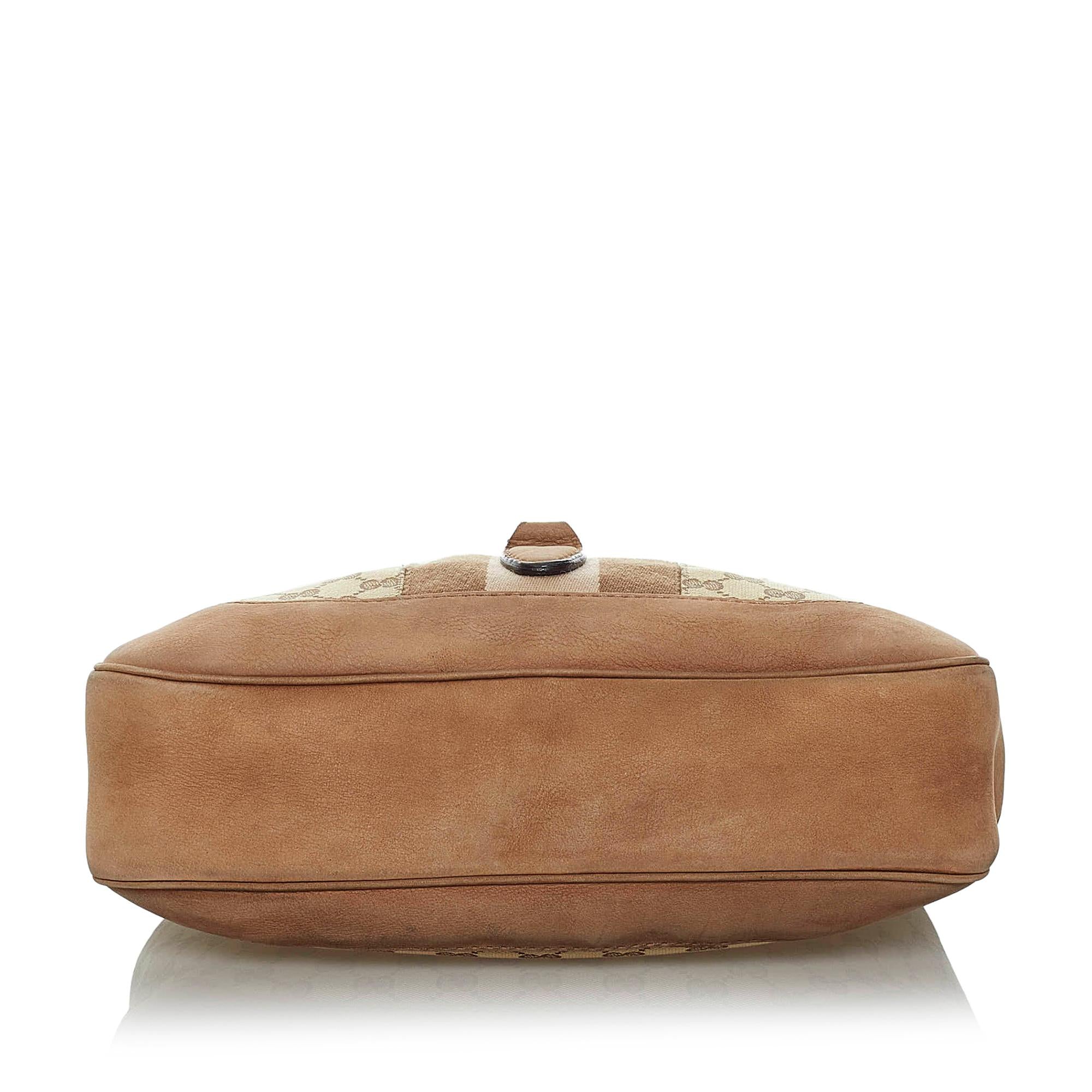 Gucci Gucci Canvas Web Jackie Crossbody Bag (SHG-33893)