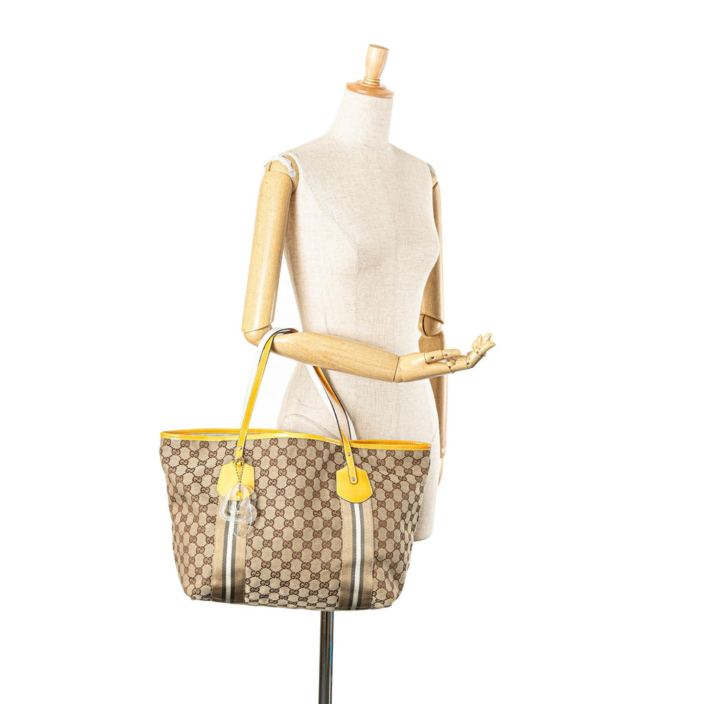 Gucci GG Canvas Web Jolie Tote